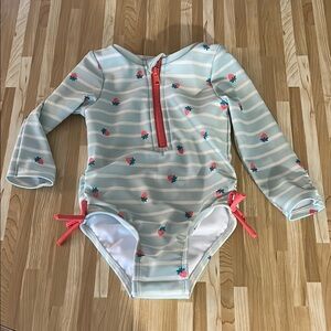 Cat & Jack Striped Strawberry Swimsuit